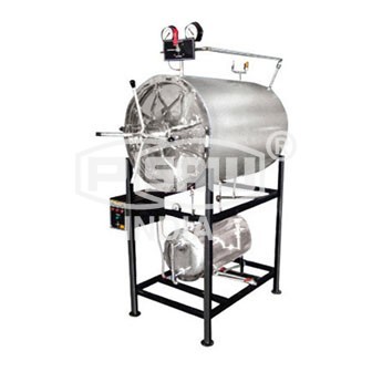 HORIZONTAL CYLINDERICAL TRIPLE WALLED HIGH PRESSURE  AUTOCLAVE WITH OUTER SQUARE BODY