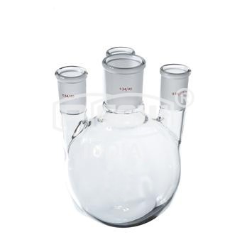 ROUND BOTTOM FLASK FOUR NECKED PSAW